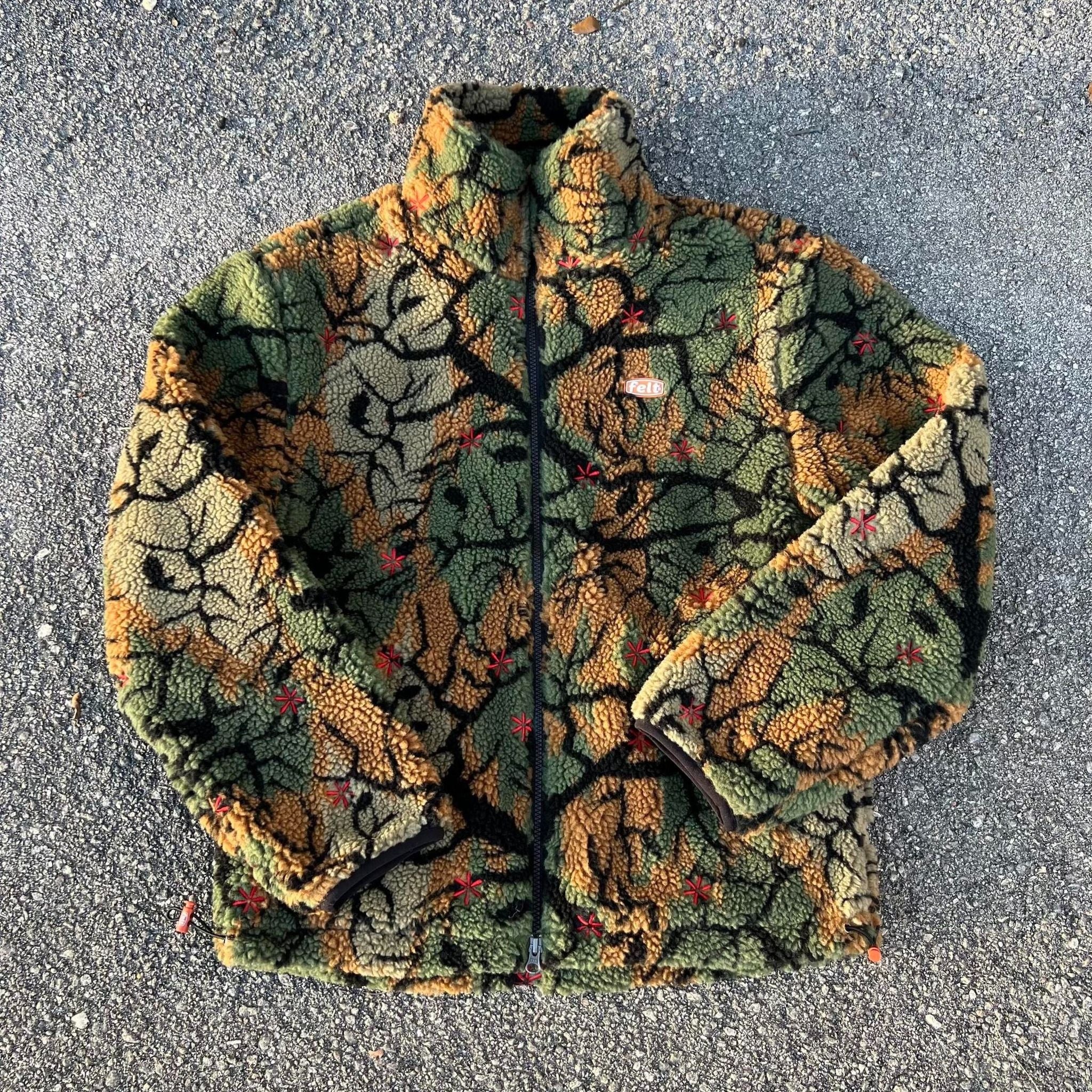 Rare 00’s Archive Piping Design Felt JKT Felt Flower Cycle Sherpa 