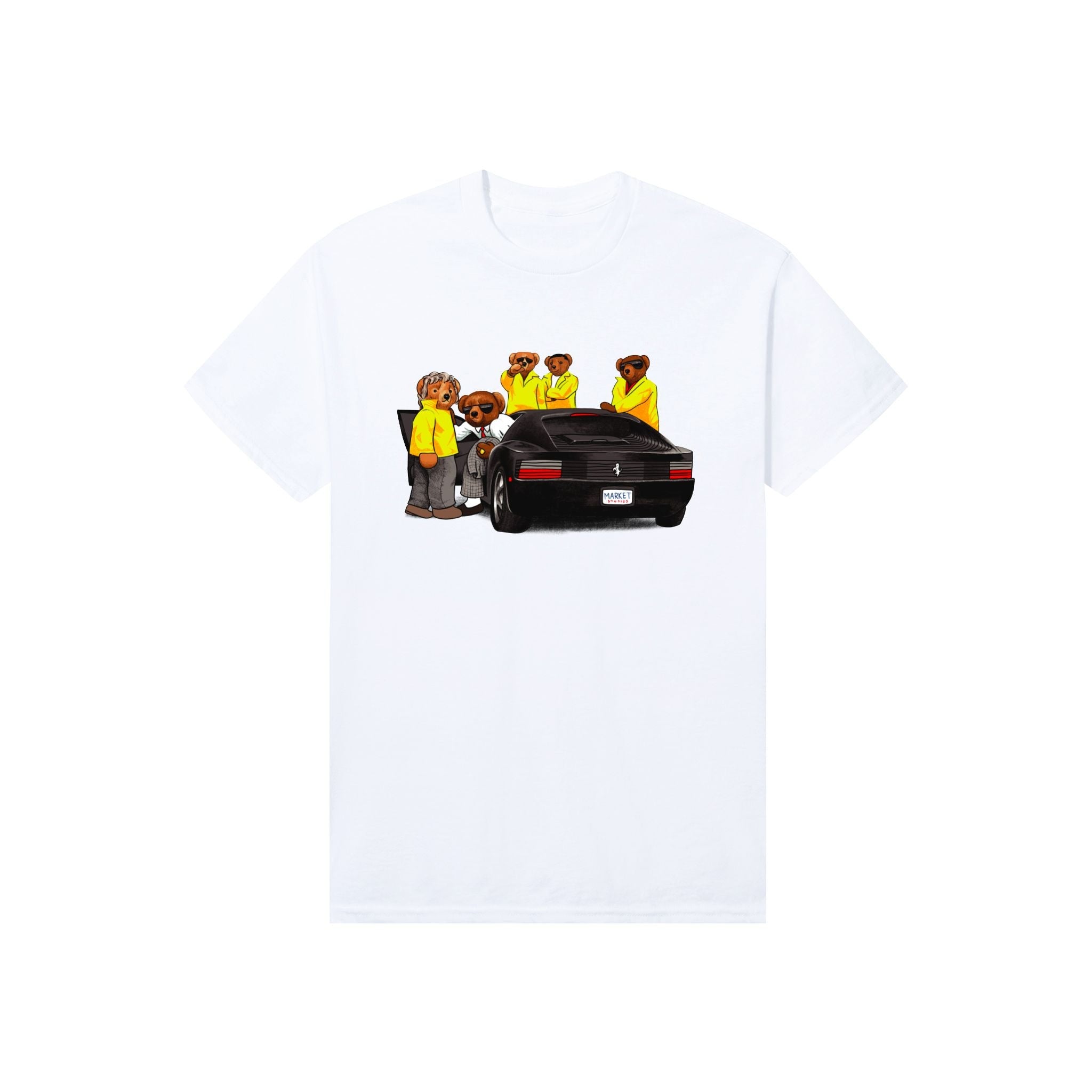 Market High Security Bear T-Shirt "White"