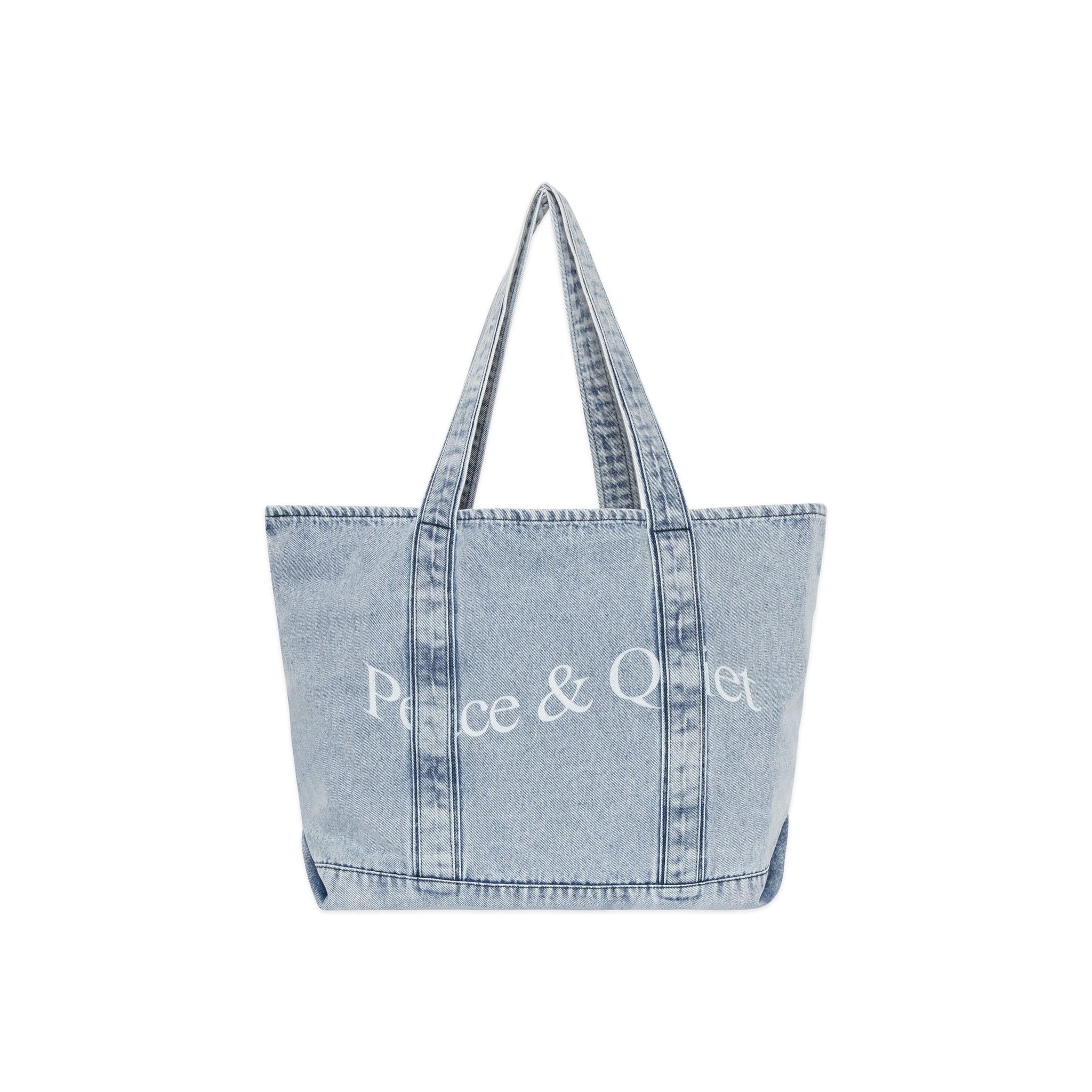 MoPQ Wordmark Denim Boat Tote "Blue Wash"