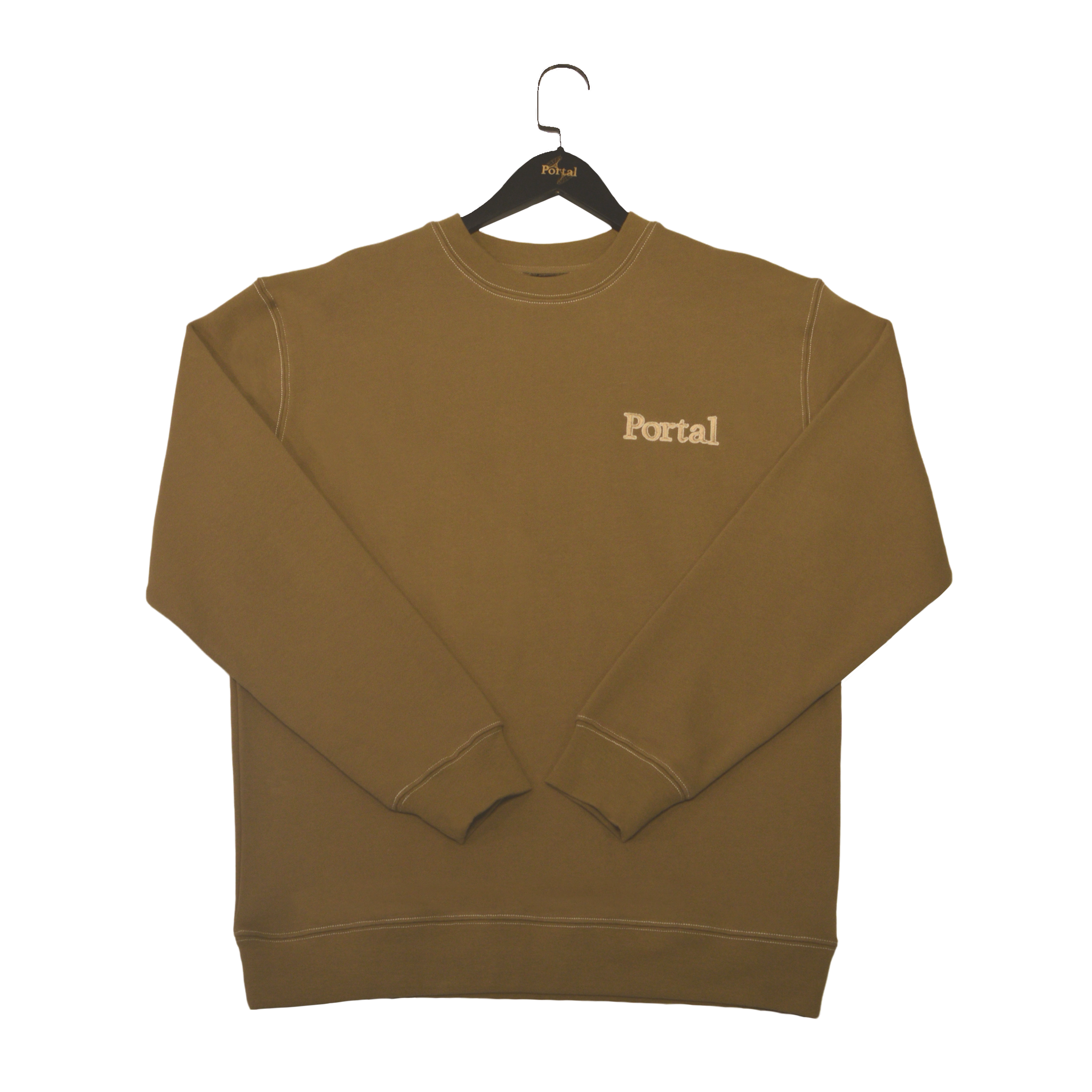 Portal Logo Crewneck "sand"