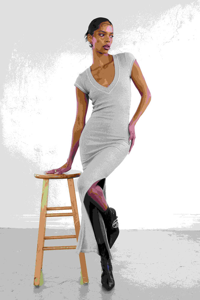 Staple & Hue Tully Dress "Dove Grey"