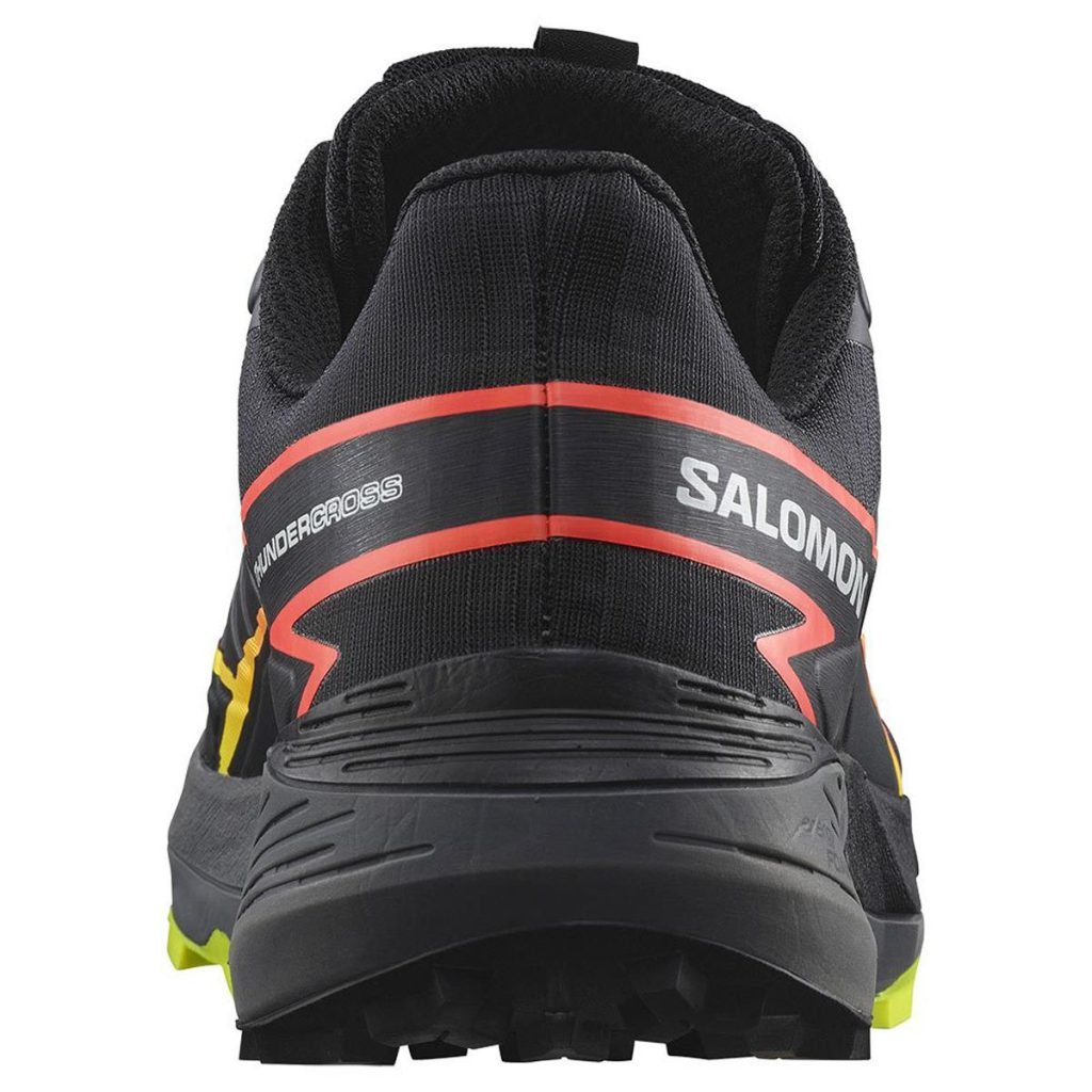 Salomon Thundercross "black quiet shade neon flame"