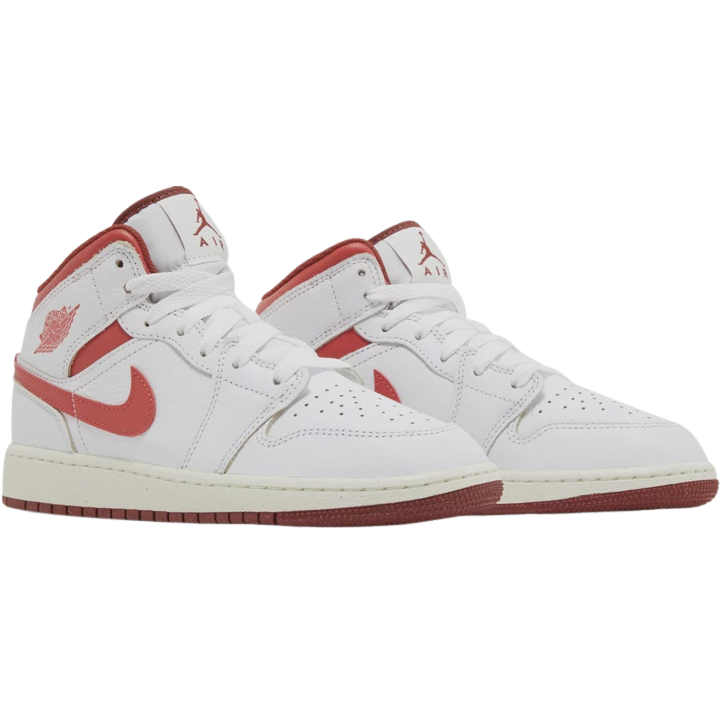 AJ1 Mid (GS) "dune red"