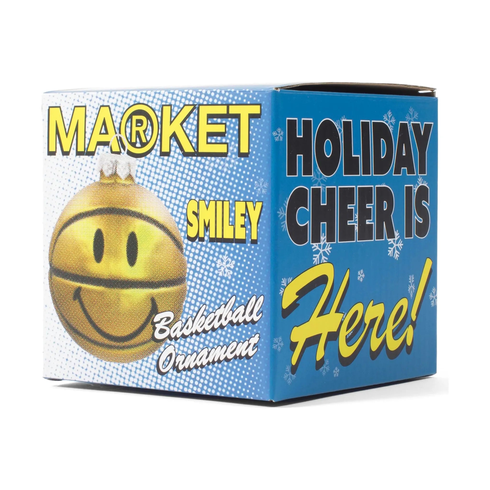 Market Smiley Basketball Ornament