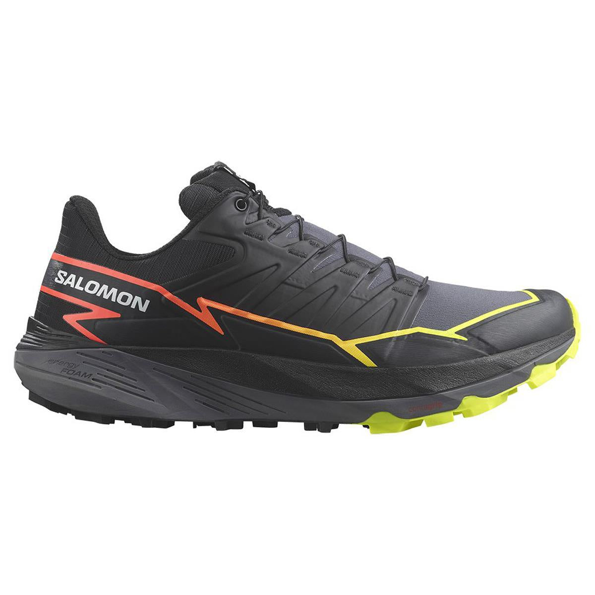 Salomon Thundercross "black quiet shade neon flame"